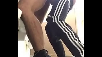 Preview 1 of Midget Jamma - anal in the public bathroom