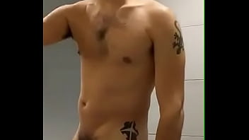 Preview 3 of Mom And Stepson Fuck Ful Movie - Getting a handjob in the locker room