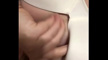 Preview 3 of Bag Com - Blonde Teen Fingers Clit and Shows Pierced Tits