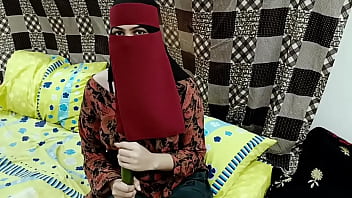 Preview 1 of Mom Urine Passing - Sobia Nasir Playing With Cucumber
