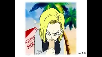 Preview 1 of Ladyboy Yu - Dragon Ball Z - Android 8 sucking a penis/ Android 8 chupando um pau/ Android 8 chupando un pene