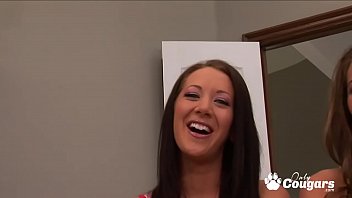 Preview 1 of Amatr Porn Germans - Jayden Jaymes &amp_ Camryn Kiss Ride The Same Cock