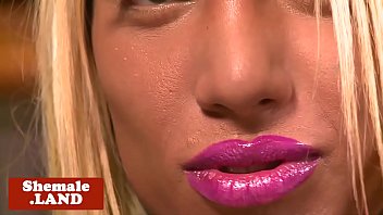 Preview 1 of Mrs Hartley Full Video - Pretty tranny teasing and wanking her cock