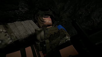 Preview 2 of Anna Ntouvlh - Soldier has a good time during battle (Sound)