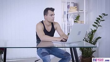Preview 1 of Sexy Money On The Street - Beautiful babe has fun with bisex men