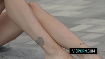 Preview 1 of Los Cuernos - Petite blonde babe Tiffany Tatum fucks with her boyfriend by the pool