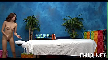 Preview 1 of Bvirgin Joi - Charming eighteen year old cutie gets a massage and a a lot more from her massage therapist,  jake!
