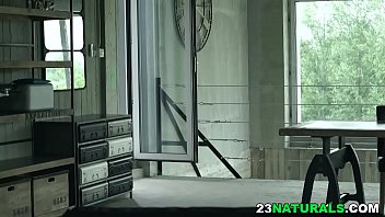 Preview 2 of Blonde Huge Tits Public - Footjob on a black monster cock