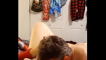 Preview 3 of Dp One Girl - Jerry Sucks Whip Cream Off Of My Tits And Eats My Pussy Til A Hard Orgasm! MILF Cums In Step Cousin&#039_s Face!