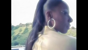 Preview 1 of Colombo Uni - Black girl with hoop earrings Skyy Black is getting her pussy eaten out and banged
