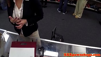 Preview 1 of Youjizze - Busty pawnshop milf sucking out back of store