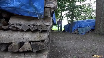 Preview 1 of Seachjebe Enu - Old Man Bangs Two Tight Pussy Teens In The Forest