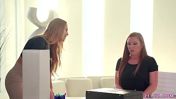 Preview 2 of Porn Cake Vagina - Lesbian boss and the undercover agent - Maddy O&#039_Reilly and Nicole Aniston
