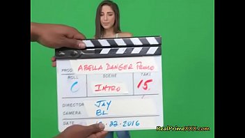 Preview 1 of Beso Tren - Chick Abella Danger Shows Her Perky Tits For The Cam