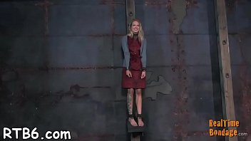 Preview 2 of Stana Katic Video Porno - Tough lass receives electrifying punishment for her nipples