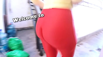 Preview 1 of Indian Small Girls Kissing - THE ASS PERFECTION SPANDEX SLUT,  FIONA from SportySlut.com