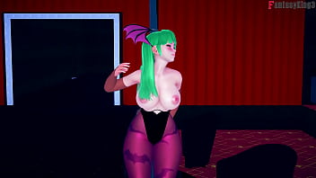 Preview 2 of Crystal Rush Mail Russian Wife - Morrigan Table Dance | Full Halloween Special on Sheer &amp_ PTRN: Fantasyking3