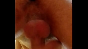 Preview 2 of Dad Fuck Mom See Me - Young horny student fuck his ass with dildo and masturbates in hostel before going to university