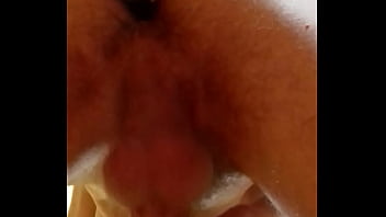 Preview 3 of Dad Fuck Mom See Me - Young horny student fuck his ass with dildo and masturbates in hostel before going to university