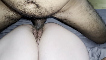 Preview 1 of Hollywood Xxx - First time my hairy 18 year old pussy takes an older bbc creampie