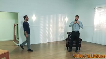 Preview 4 of Femdom Cucold - Brawny hunk mouth spermed
