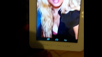 Preview 2 of Porn Hard Fucking Vidos - Masturbate and huge Cum on tablet for a friends hot wife no3
