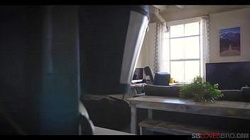 Preview 1 of Playing Yoga 3some Fucked - Stepsis is in love with stepbrothers genius IQ