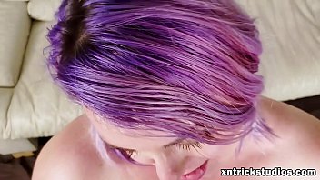 Preview 2 of Lupe Machine - Asstrid Black shows off her blowjob skills on the casting couch