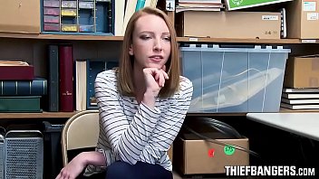 Preview 1 of Desi Beauty Parlour - Hairy Ginger Minge Teen Thief Katy Kiss Arrested &amp_ Fucked