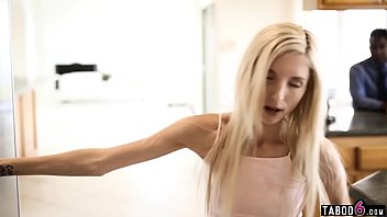 Preview 1 of Masterbate Watching Porno - Stepdaughter teenie drives her black stepdad crazy