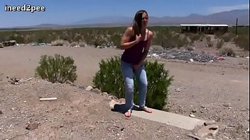 Preview 3 of Slut Wife Massage - Girls need to pee and pee their panties and tight jeans 2018