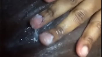 Preview 4 of Old Slim Grannies - Creamy Ebony Pussy Close Up
