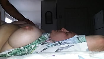 Preview 4 of Lovely Pussy Cumshot In - Ron fucking busty brunette gf 4