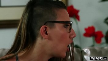 Preview 1 of Bull Cumshot - Hot shemale fucks her girlfriend like never before