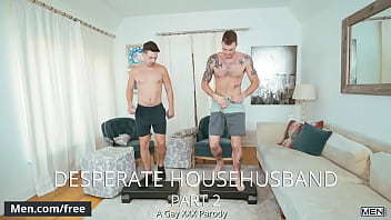 Preview 2 of Lkdrsbfjn - Men.com - (Casey Jacks,  Cliff Jensen) - Desperate Househusband Part 2 A Gay Xxx Parody - Str8 to Gay - Trailer preview