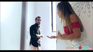 Preview 1 of Russian Dasy - Hot Latina Step Sister Liv Revamped Caught Her Step Brother Masturbating And Lets Him Fuck Her In The Ass