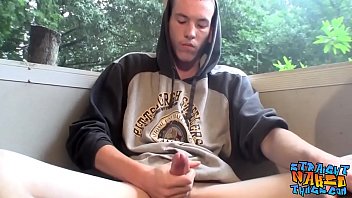 Preview 4 of P Hnix - Homosexual thug takes a smoke outdoors and jacks off