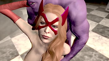 Preview 2 of Anl Dogporn - Scarlet Witch rides Thanos cock