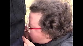 Preview 2 of Red Milf Hard - The old woman gives blowjobs