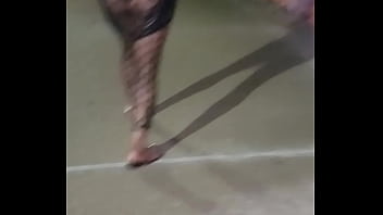 Preview 3 of Disabal Mom - Watching Wife&#039_s Naked Ass Walk Through Downtown