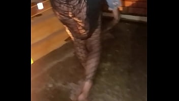 Preview 4 of Disabal Mom - Watching Wife&#039_s Naked Ass Walk Through Downtown