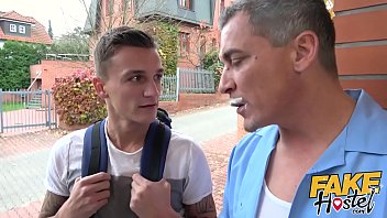 Preview 1 of Wife K Sistr Sex - Fake Hostel - Curvey blonde backpacker gets an anal surprise in threesome