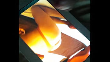 Preview 1 of Force Sex On Group - Ass cumshot for blonde model in red panty.friendly couple s tribute