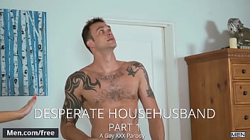 Preview 2 of Ebony Paradise - Men.com - (Cliff Jensen,  Jeremy Spreadums) - Desperate Househusband Part 1 A Gay Xxx Parody - Str8 to Gay - Trailer preview