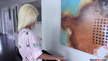 Preview 2 of My Bro Take Advantage - Blonde skinny stepmom blows stepson!