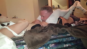 Preview 3 of Mobi Hd Full - Cherry always squirmed when I would eat her pussy so I tied her to the bed