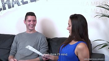 Preview 1 of Broughter Small Sister - Challenged Newcomer Fails getting it Hard at Mea&#039_s Casting