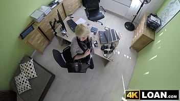 Preview 2 of Sakua Sena - Beautiful blondie bent over and fucked hard in office