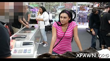 Preview 1 of Vedio Sxe - Big meat stick is drilling a excited non-professional in the store