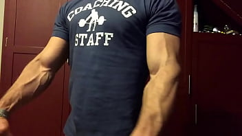 Preview 1 of Granny Hairy Indian - BROLIC BICEPS FLEXING